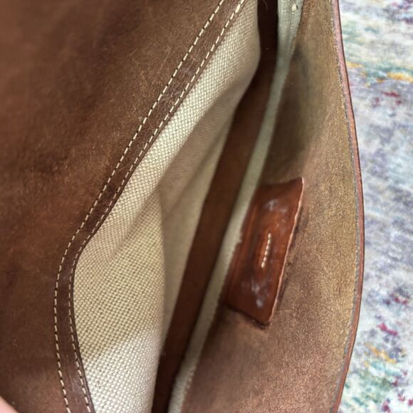 TOD'S Vintage Suede Fur Shoulder Bag - Picture 2 of 10